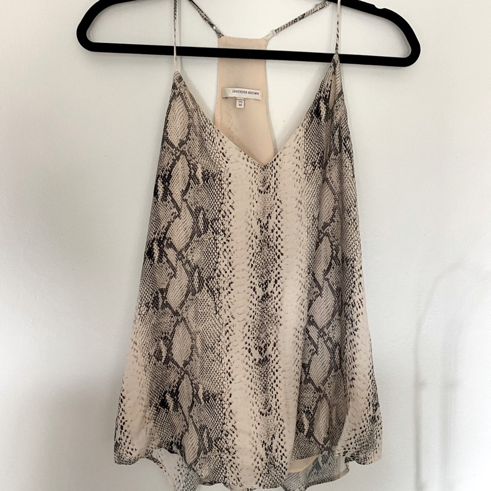 Animal print camisole